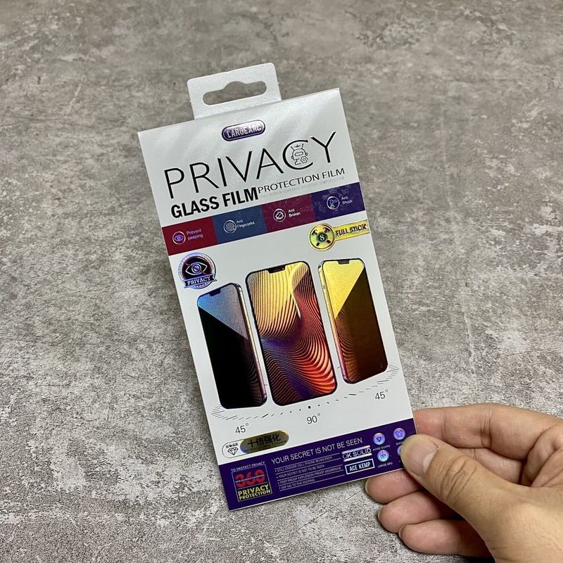 Anti Spy Shockproof Tempered Glass Privacy Screen Protector For Iphone 14