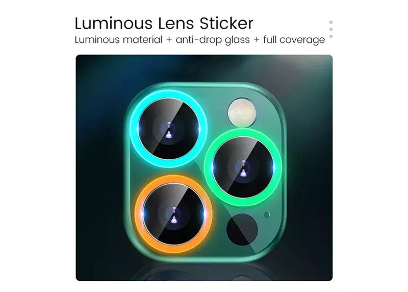 Luminous Anti Scratch Camera Lens Protector For IPhone 13 14 Pro