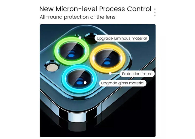 Luminous Anti Scratch Camera Lens Protector For IPhone 13 14 Pro